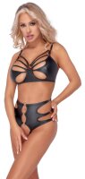 Cottelli LINGERIE Set aus schwarzem weichem Stretchmaterial