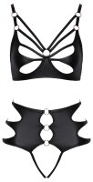 Cottelli LINGERIE Set aus schwarzem weichem Stretchmaterial