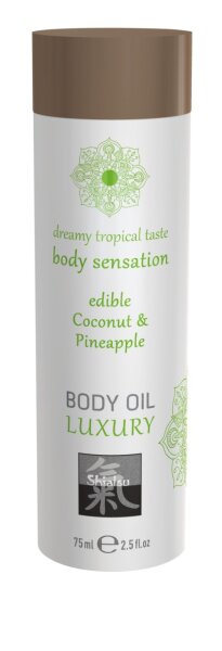 SHIATSU Edible body oil Coconut & Pineapple 75ml