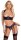 Cottelli LINGERIE Set aus dunkler lilafarbener Spitze