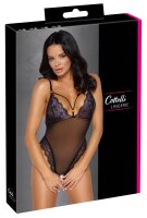 Cottelli LINGERIE Body ouvert mit 2-farbiger Blütenspitze