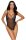 Cottelli LINGERIE Body ouvert mit 2-farbiger Blütenspitze