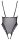 Cottelli LINGERIE Body ouvert mit 2-farbiger Blütenspitze