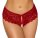 Cottelli LINGERIE Slip ouvert aus roter Blütenspitze