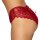 Cottelli LINGERIE Slip ouvert aus roter Blütenspitze