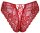 Cottelli LINGERIE Slip ouvert aus roter Blütenspitze