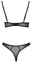 Cottelli LINGERIE Set aus schwarzem Feinnetz