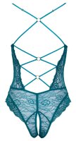 Cottelli LINGERIE Body aus feiner weicher petrolfarbener Spitze
