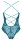 Cottelli LINGERIE Body aus feiner weicher petrolfarbener Spitze