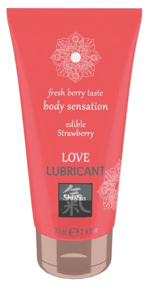 SHIATSU Edible Love lubricant Strawberry 75ml