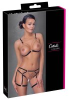 Cottelli LINGERIE Body aus elastischen Samtbändern