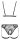 Cottelli LINGERIE Body aus elastischen Samtbändern