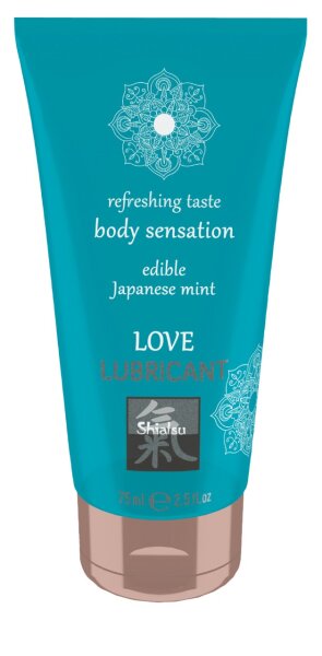 SHIATSU Edible Love lubricant Japanese Mint 75ml