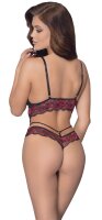 Cottelli LINGERIE Body ouvert mit transparentem Powernet