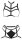 Cottelli LINGERIE Harness-Set mit passendem String S-L