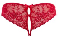Cottelli LINGERIE Slip rot mit schleifenverzierten Cut-Outs
