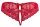 Cottelli LINGERIE Slip rot mit schleifenverzierten Cut-Outs