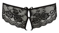 Cottelli LINGERIE Slip schwarz mit schleifenverzierten Cut-Outs
