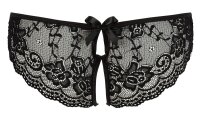 Cottelli LINGERIE Slip schwarz mit schleifenverzierten Cut-Outs