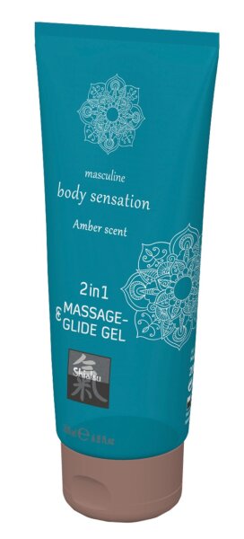 SHIATSU Massage-& Glide Gel 2in1 Amber 200ml
