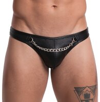 Svenjoyment String mit 2 silberfarbenen Ringen