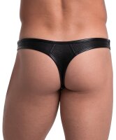 Svenjoyment String mit 2 silberfarbenen Ringen