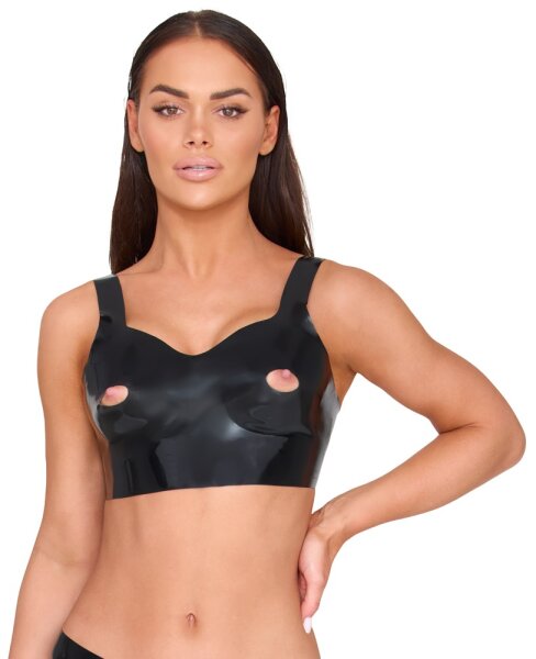 LATE X BH-Top aus Latex mit Cut-outs