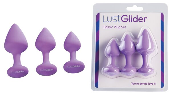LustGlider Classic Plug Set lila