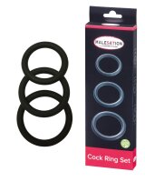 MALESATION Cock Ring Set (Ø 4,00 cm, 4,50 cm, 5,00...