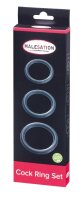 MALESATION Cock Ring Set (Ø 4,00 cm, 4,50 cm, 5,00 cm)