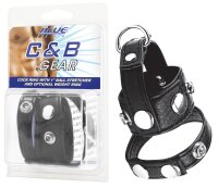 BLUE LINE C&B GEAR Cock Ring With 1 Ball Stretcher...