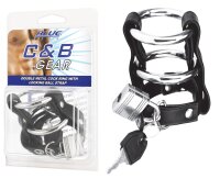 BLUE LINE C&B GEAR Double Metal Cock Ring With...