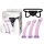 LUX FETISH Size Up 3-Piece Dildo and Harness Pegging training Set