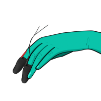 ElectraStim Silicone Noir "Explorer" Finger Sleeves