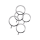 ElectraStim Solid Metal Cock Ring Set 5 sizes
