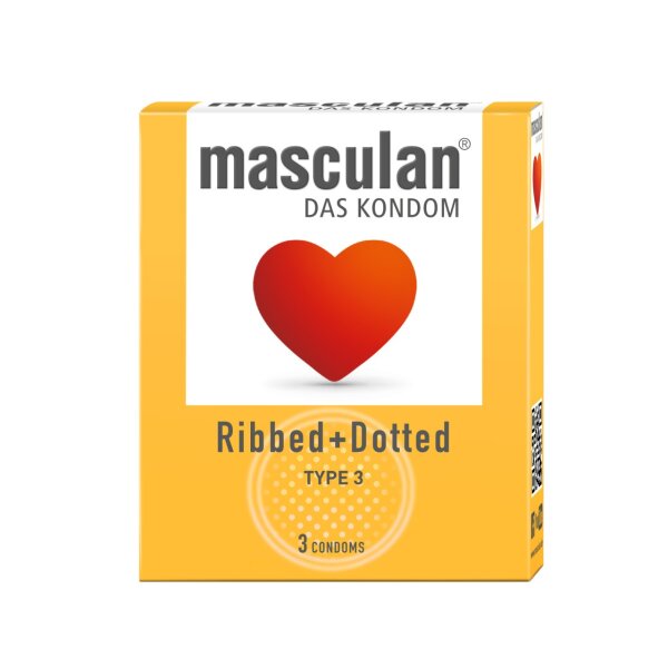 MASCULAN Ribbed & Dotted 3 St.