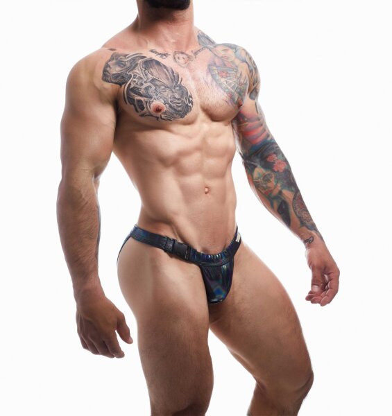 C4M Emerald Clip Tanga Brief Black Emerald XL