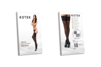 KOTEK Halterlose Strümpfe H002 schwarz