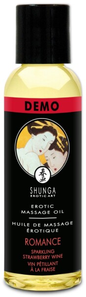 SHUNGA Erotisches Massage Öl Erdbeer-Sek 60ml TESTER