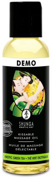 SHUNGA Organica Massage Öl Exotischer grüner Tee 60ml TESTER