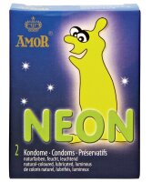 AMOR Neon Kondome 2er