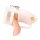 BLUE LINE C&B GEAR Silicone Cock Cage small w. ball devider wht