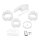 BLUE LINE C&B GEAR Silicone Cock Cage small w. ball devider wht
