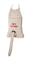 Schürze "Sex Machine" mit Plüsch-Penis