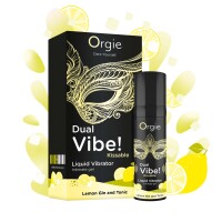 ORGIE Dual Vibe! Lemon Gin and Tonic Kissable Liquid Vibrator