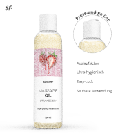 SATISFYER Massageöl Strawberry 250 ml