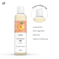 SATISFYER Massageöl Peach 250 ml