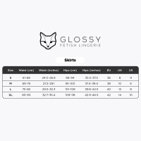 GLOSSY - Wetlook Miniskirt with Panty