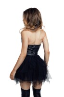GLOSSY - Wetlook Dress with tulle
