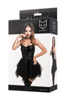 GLOSSY - Wetlook Dress with tulle
